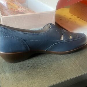 Navy Blue Slip-On Loafers